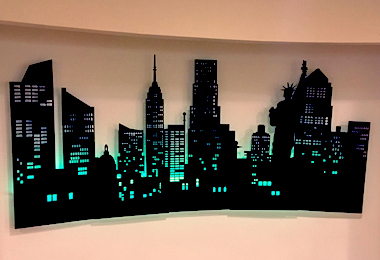 Foam New York Skyline Prop